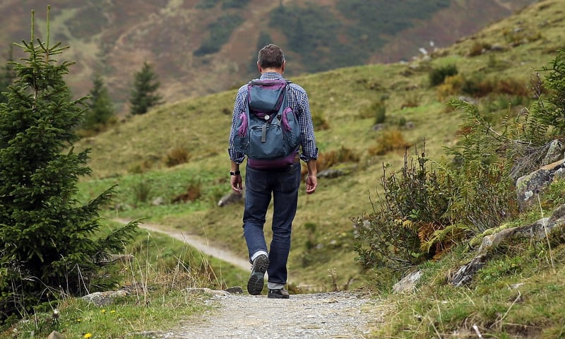 Mountain hiking